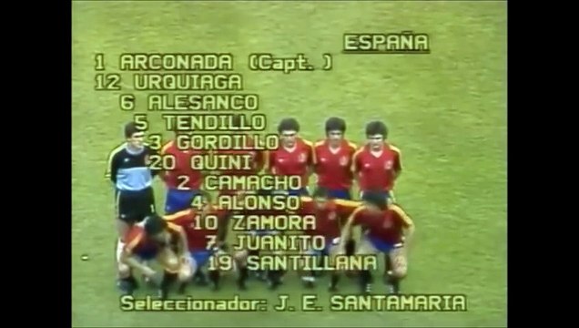 Copa do Mundo 1982 Espanha x Alemanha (Grupo B) com Galvão Bueno (Globo)