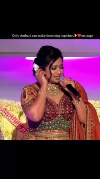 Shreya Ghoshal and Mohit Chauhan Singing Together on Ambani's Function