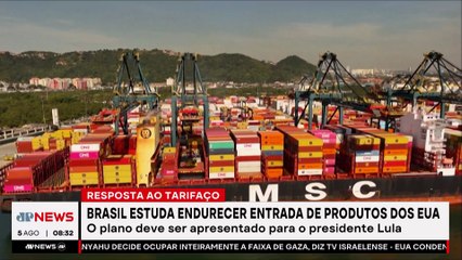 Governo brasileiro avalia endurecer importações americanas em retaliação ao tarifaço