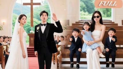 CEO Is About To Take Wedding Vows!Suddenly, 3 Identical Baby Jump Up & Yelled- Dad, You Abandon Us-