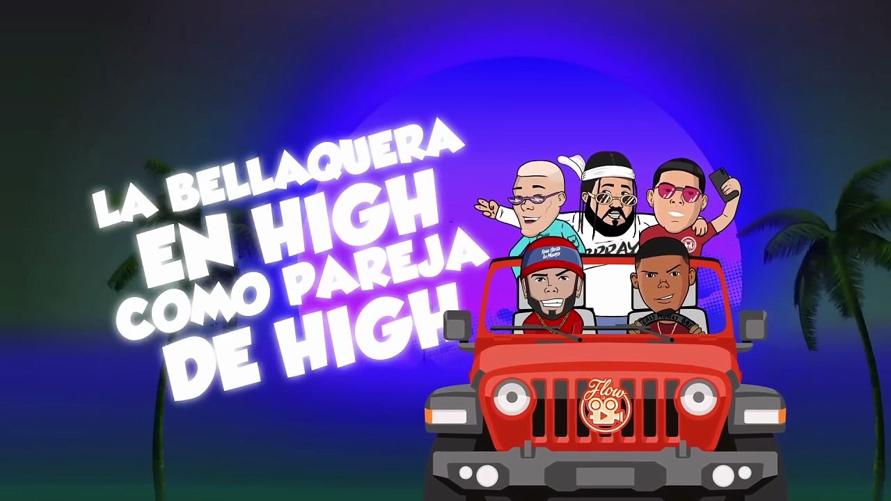 Nio Garcia x Brray x Juanka x Anuel AA x Myke Towers - La Jeepeta Remix (Lyric Video) - Flow La Movie (1080p, h264)