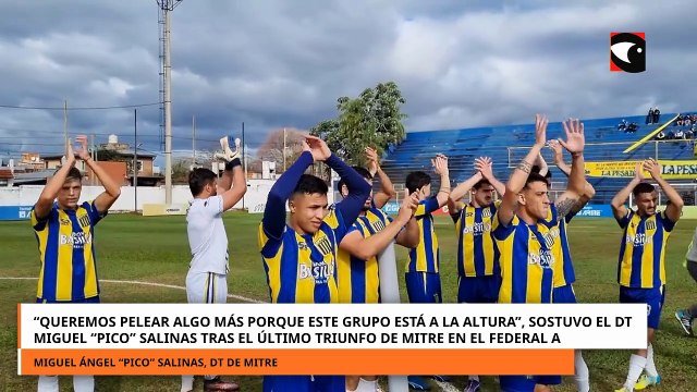 “Queremos pelear algo más porque estamos a la altura”, sostuvo “Pico” Salinas, DT de Mitre