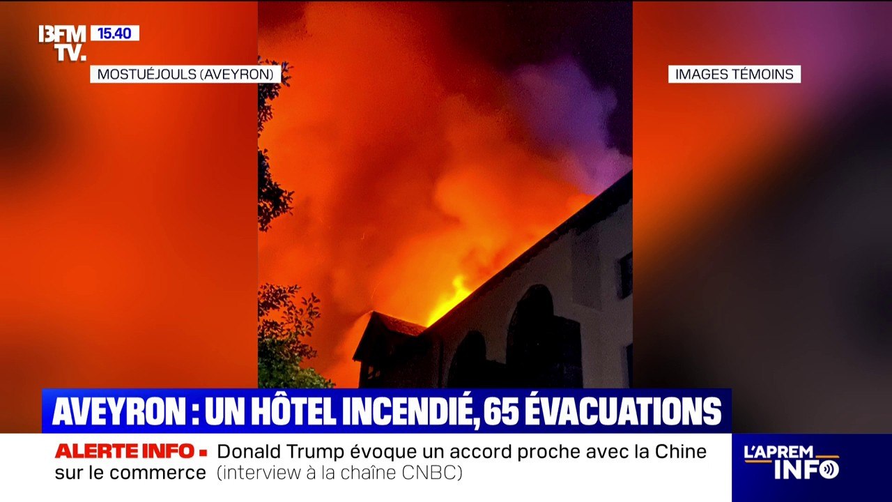 65 personnes évacuées après un incendie qui a touché un hôtel dans l'Aveyron