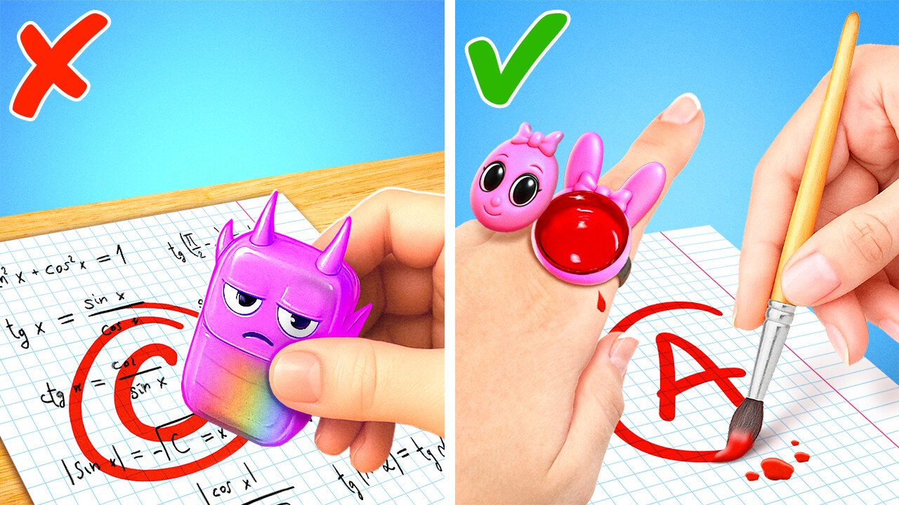 WHO Turned My School Supplies into SPRUNKI?! 🚌✏️ Wild IRL DIY Cardboard Crafts✨