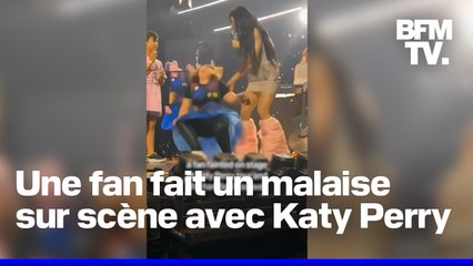 Invitée sur scène par Katy Perry, cette jeune fan fait un malaise en plein concert
