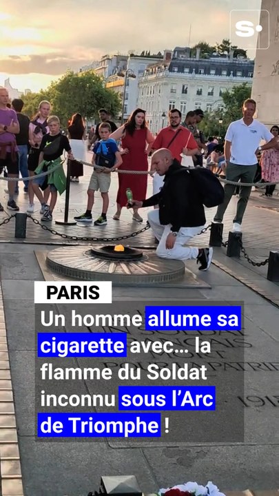 Honteux à Paris : un homme allume sa cigarette avec… la flamme du Soldat inconnu sous l’Arc de Triomphe !