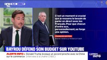 François Bayrou crée un podcast sur Youtube, FB Direct, pour y défendre son budget