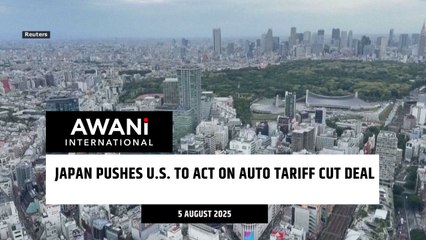 Japan pushes U.S. to act on auto tariff cut deal