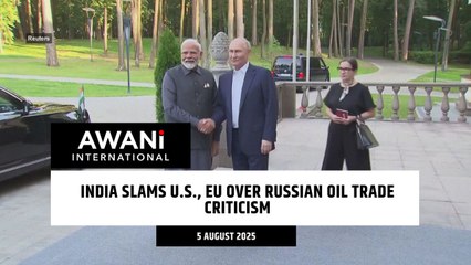 India slams U.S., EU over Russian oil trade criticism
