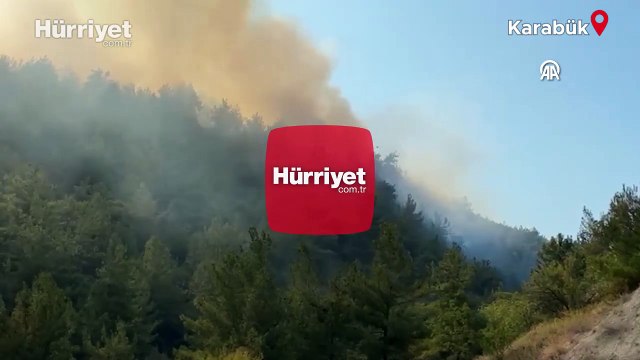 Karabük’te orman yangını