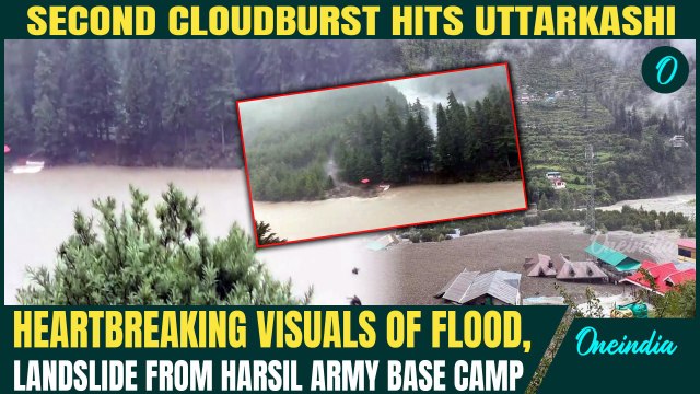 LIVE: Uttarkashi HIT by Second Cloudburst | Harsil Army Camp Swept Away, Landslide Kills 5