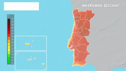 Calor de até 41 ºC persiste nesta quarta-feira, 6 de agosto, em 4 distritos de Portugal