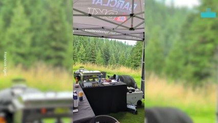 Black Bear Crashes Bbq in Hilarious Sausage Heist