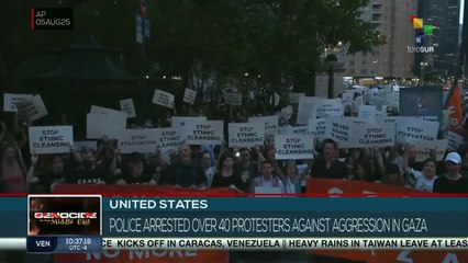United States: Police arrest over 40 protesters against aggression in Gaza