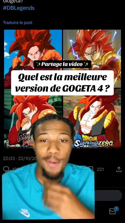 Quel est la meilleure version de Gogeta 4 ?