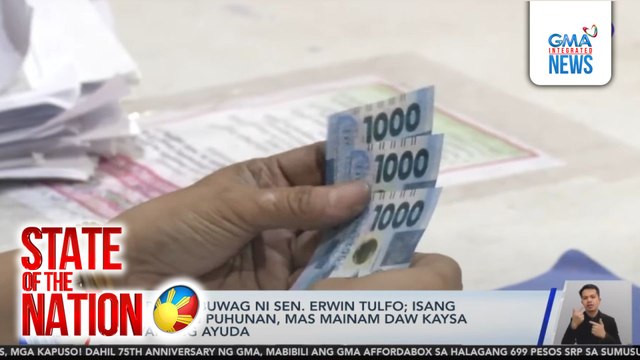 4PS, pinabubuwag ni Sen. Erwin Tulfo; isang bagsakang puhunan, mas mainam daw kaysa buwanang ayuda | SONA