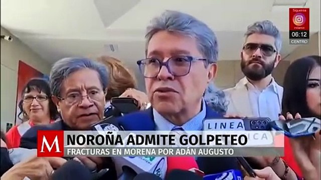 Noroña admite fricciones internas en Morena por caso Adán Augusto