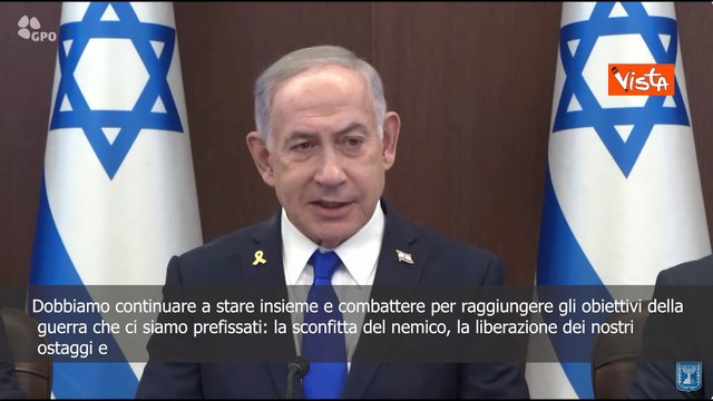 Netanyahu: A fine della settimana darò le istruzioni a IDF per sconfiggere il nemico a Gaza