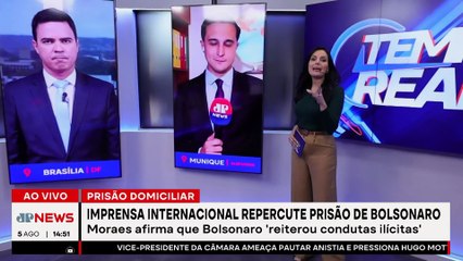 Imprensa internacional repercute prisão de Bolsonaro | TEMPO REAL