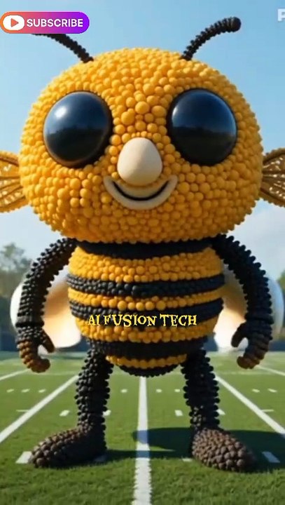 "Why is this Honey Bee bouncing like it’s made of sugar?! 🐝✨"