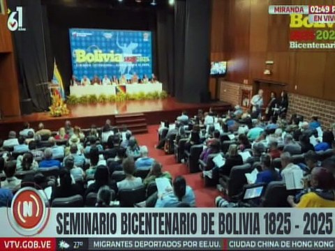 Expertos continúan presentando sus intervenciones en el Seminario Bicentenario Bolivia 1825-2025