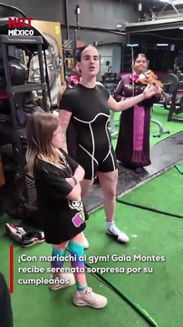 Gala Montes fue sorprendida por su mejor amigo, Orlando Santana, con una serenata por su cumpleaños ¡en pleno entrenamiento! 🎶 El emotivo momento fue captado en video y se volvió viral. #GalaMontes #Serenata