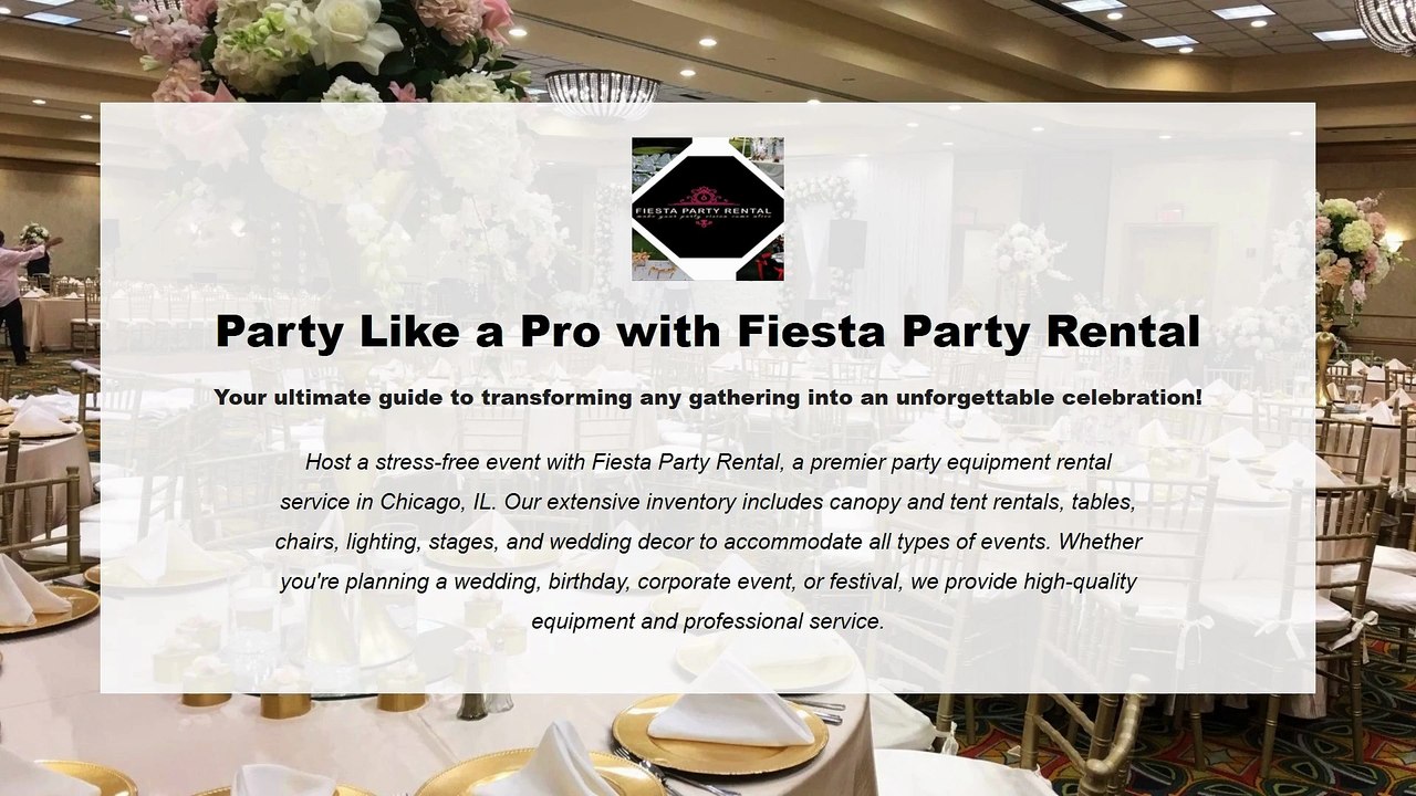Best Event Rentals in Chicago IL | Fiesta Party Rental