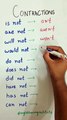 Negative Contractions in English ✅ #learnenglish