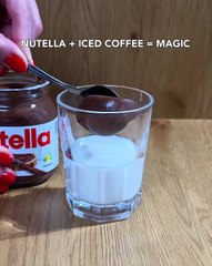 Iced coffee just got better ☕🍫