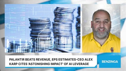 Palantir Beats Revenue, EPS Estimates-CEO Alex Karp Cites 'Astonishing Impact' Of AI Leverage