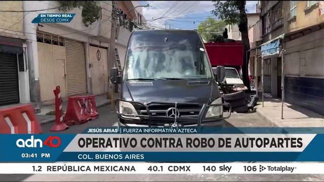 Despliegan operativo contra el robo de autopartes en la alcaldía Cuauhtémoc