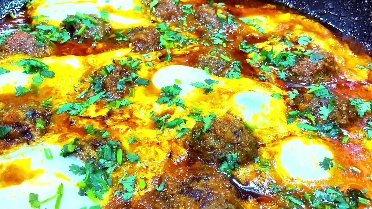 cooking Breakfast Eggs With Meatballs Recipe  | Full Protein Full Meal channel for you