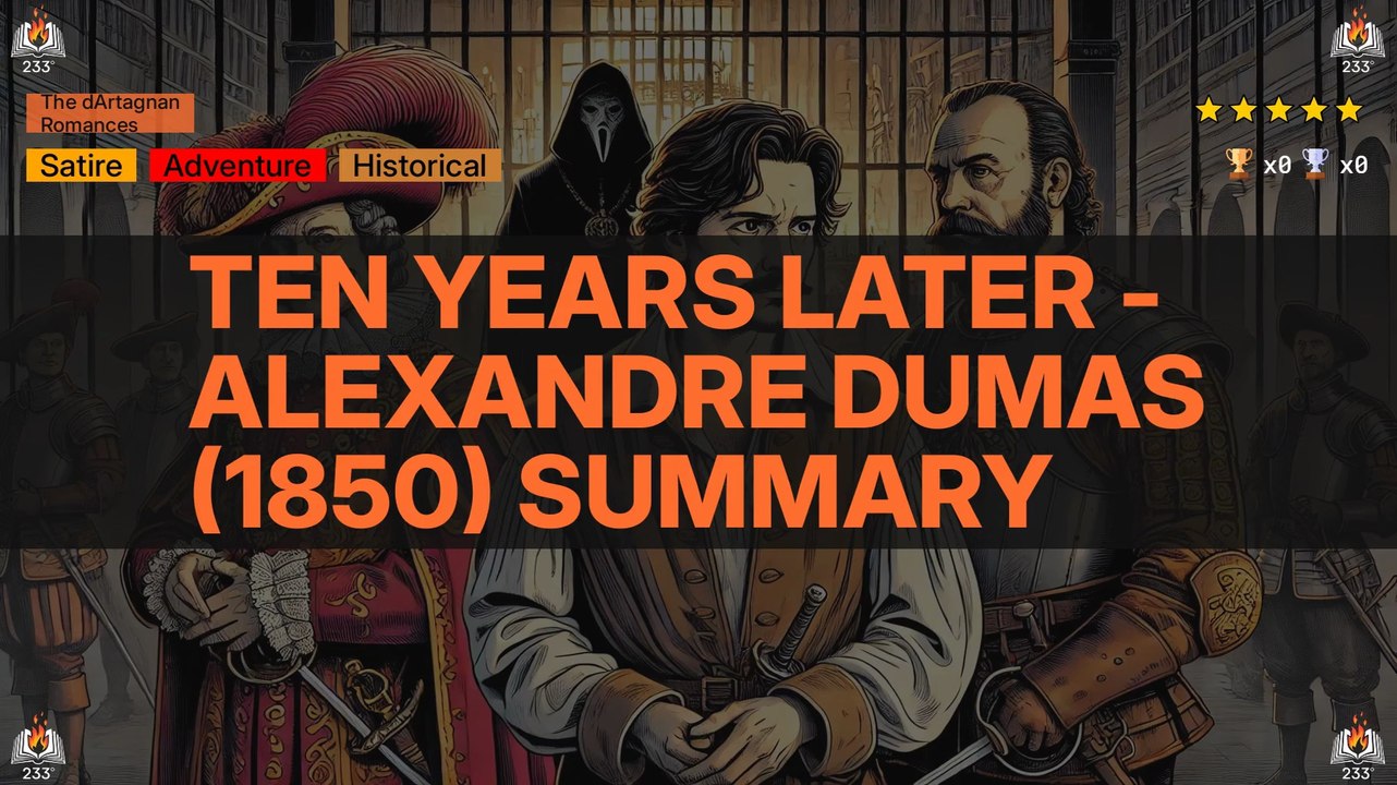 Ten Years Later - Alexandre Dumas (1850) Summary (The dArtagnan Romances - 4)