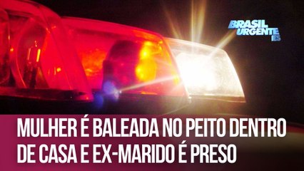 Mulher é baleada no peito dentro de casa e ex-marido é preso
