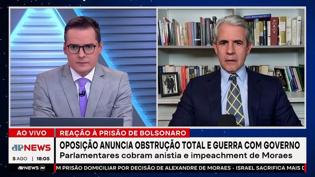 OPOSIÇÃO CONTRA GOVERNO / REAÇÃO TRUMP À PRISÃO DE BOLSONARO | OS PINGOS NOS IS - 05/08/2025