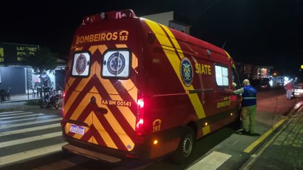 Batida entre carro e moto deixa homem ferido no Bairro Floresta