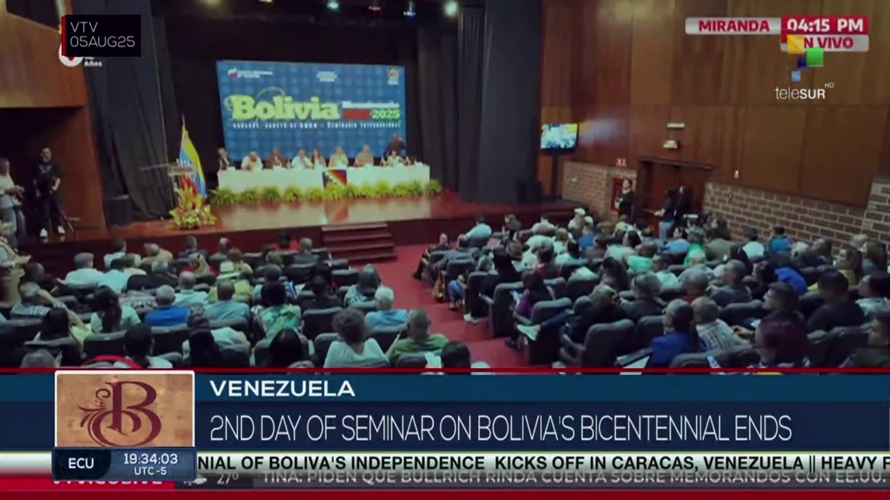 Venezuela | 2nd day of seminar on Bolivia's Bicentennial ends