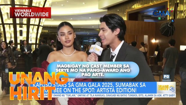 UH Quiz Bee on the Spot— GMA Gala 2025 Artista Edition | Unang Hirit