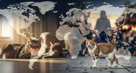 El Mapa Felino Global: Descubre Dónde Viven Más Gatos y Quiénes Son los Campeones de la Longevidad
