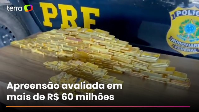 Veja o momento em que a PRF encontra mais de 100 kg de ouro escondidos em caminhonete em Roraima