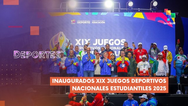 Oficialmente inaugurados los XIX Juegos Deportivos Nacionales Estudiantiles Venezuela 2025 DEPORTES TE LO CUENTO 05-08-2025