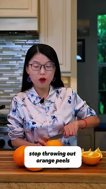 Never throw orange peel