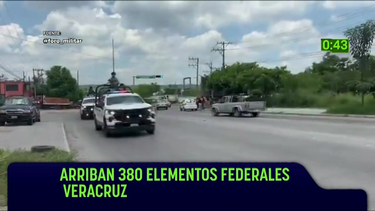Despliegan a más 380 elementos para reforzar la seguridad en Veracruz