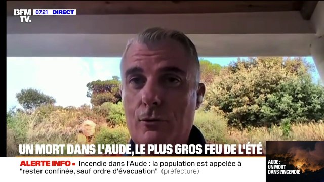 Incendie dans l'Aude: On pensait avoir vu le pire, mais on s'aperçoit qu'on a atteint le summum , affirme Thierry Lascombes (président bénévole de la protection civile de l'Aude)