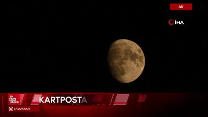 Bitlis semalarında şişkin ay manzarası