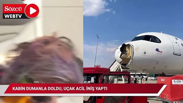 Uçağın burnunu darmadağın etti: Kabin dumanla doldu, uçak acil iniş yaptı
