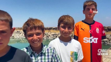 Bu göle girenin saçı sarıya dönüyor: "Kışın Ronaldo’yduk, yazın Osimhen'iz"