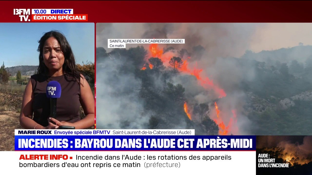 Incendie dans l'Aude: le feu progresse toujours, désormais 13.000 hectares ont été parcourus par les flammes