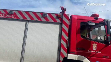 La Xunta califica de “atentado” el incendio “intencionado” en Ponteceso que ha obligado a desalojos y al envío de la UME