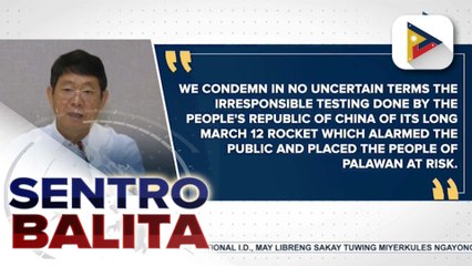 NSC, tinawag na 'iresponsable' ang rocket launch testing ng China